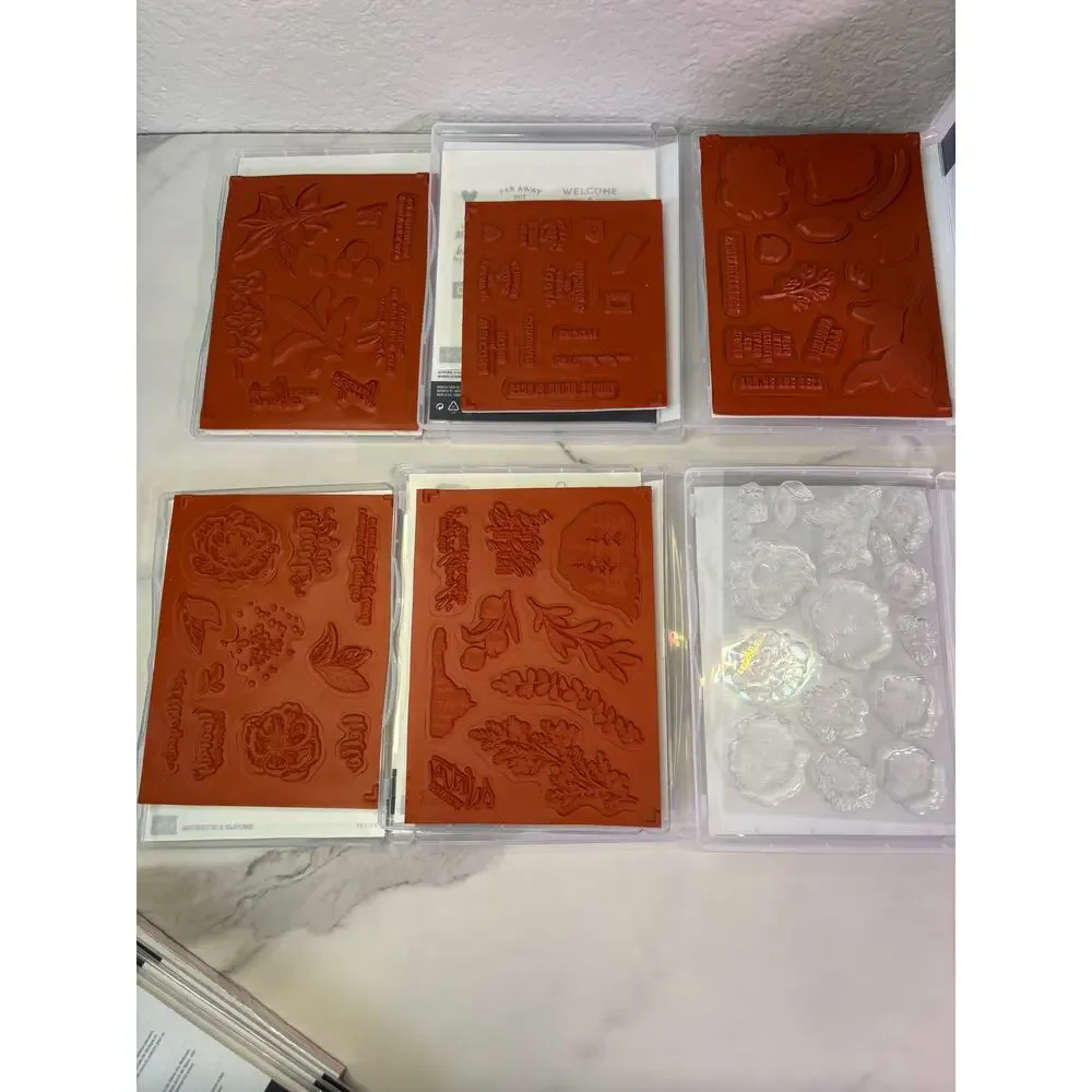 Stampin Up Lot 6 Stamp Sets Matching Dies 12pc Bundle Splendid Enduring